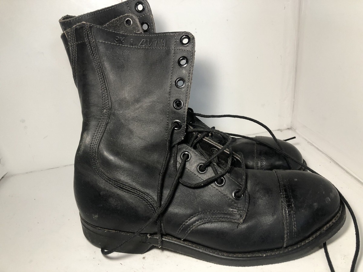 Biltrite ANSI Z41-1991-75 Black Leather Combat Boot Steel  display picture 1