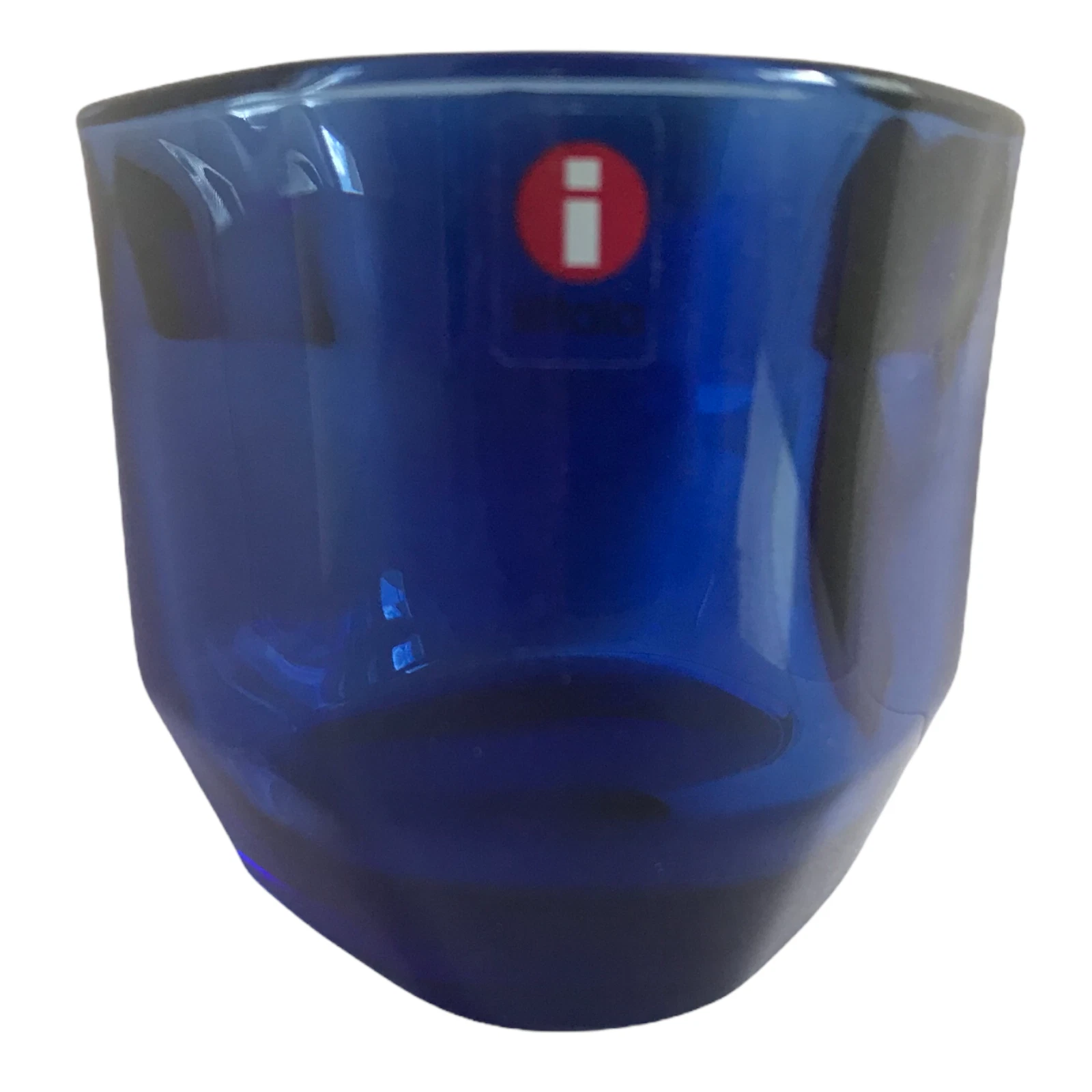 Iittala Ultramarine Blue Tris Votive Tealight Candle Holder Alfredo Haberli EUC