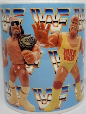 MUGMENTUM WWF MUG Bret Hitman Hart Hulk Hogan Ultimate Warrior Macho Man Randy Savage WWE