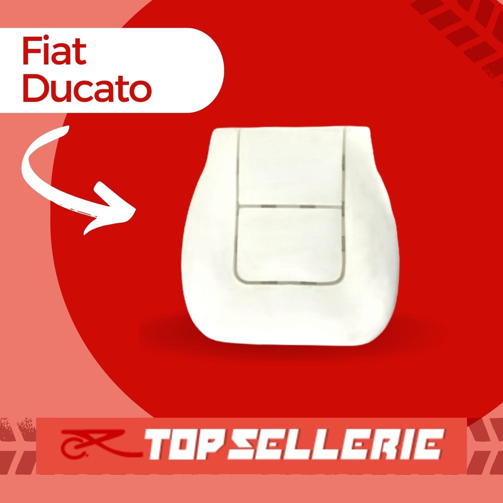 Mousse de siège avant pour Fiat Ducato 2002-2006 rembourrage Premium haute densité M32