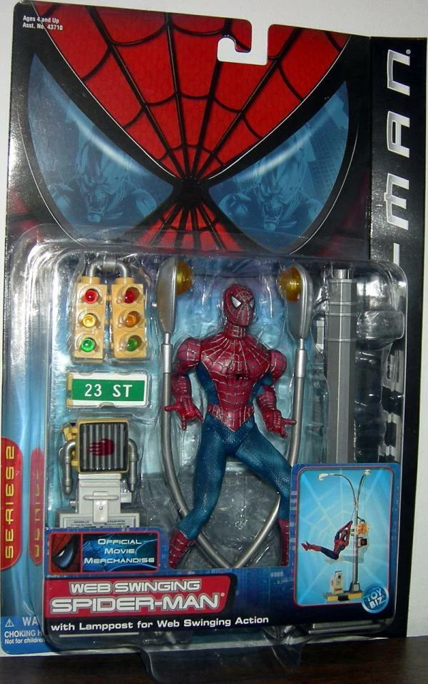 Web slinging sale spider man toy