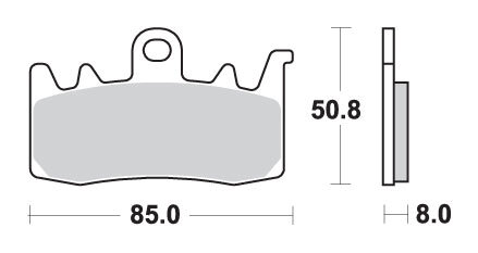 Plaquettes de frein KH630 Dual Carbon pour le freinage avant des motos de course Aprilia