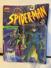 Spider-Man The Animated Series Rhino W/ Ramming Head Action Toy Biz 1994 Marvel