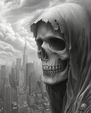 Skulls & Bones Dark Gothic Macabre – 8x10 Art Print  310424735