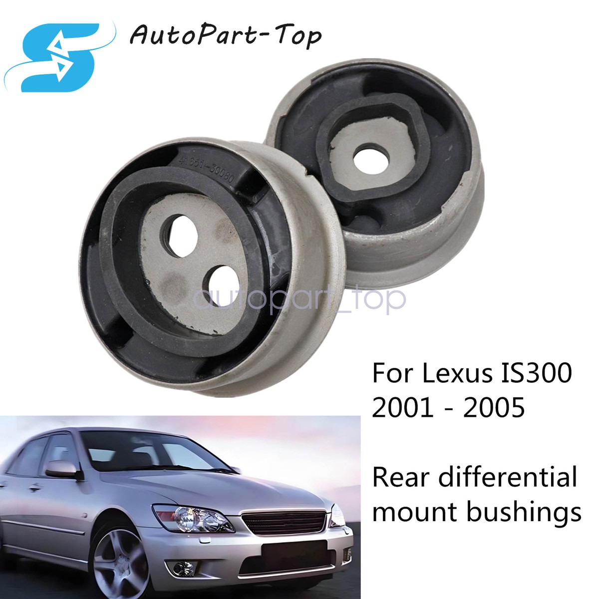 Rear Differential Mount Bushings 41651-30070 41651-53010 For Lexus