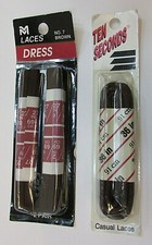 New USA 2 Pair Mitchellace Brown 27" Dress 1 Pair Ten Seconds 36" Shoe Laces