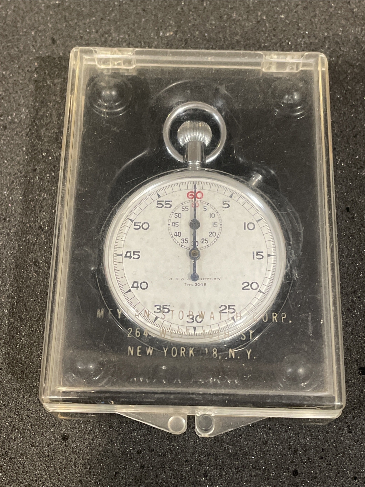 AR & JE Meylan Type 204B Stopwatch With Case PARTS or REPAIR eBay