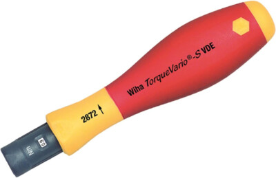 Wiha 28727 Insulated Adjustable TorqueVario-S Handle 18-62 In/lbs