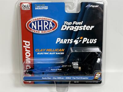 Parts Plus Clay Millican NHRA Top Fuel Dragster HO Slotcar Auto World SC370-2