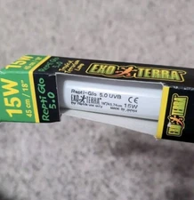 Repti Glo 5.0 Tropical Terrarium Lamp Linear Fluorescent Bulb 30W 90cm / 36"