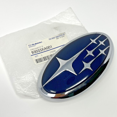 2006-2007 Subaru Tribeca B9 REAR Gate Blue Emblem Badge Genuine OEM