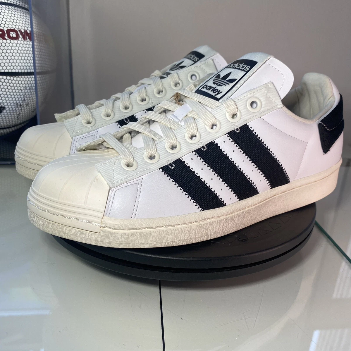 Adidas Parley x Superstar 'Cloud White' - GV7615 - Size: Mens 8 / Womens 9.5