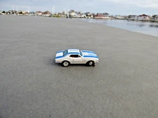 AFX  AURORA XLERATORS Thunderjet  TJET WHITE BLUE CHEVY RS SS CAMARO HO SLOT CAR