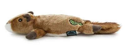 GoDog Flatz Squirrel Plush Large Dog Toy