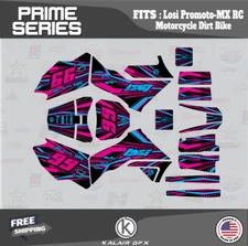 Graphics Kit for Losi PRO MOTO MX (ALL YEARS) Prime Series - Magenta