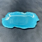 Vintage Dithridge EAPG Victorian Opaline Blue Milk Glass Dresser Vanity Tray