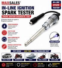 In-Line Ignition Spark Tester Engine Ignition Spark Plug Tester Diagnostic Tool