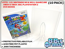 10 Box Protectors for DVD, Wii U, Xbox 360, PS2, Gamecube Clear Case