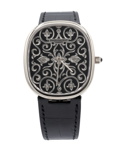 Patek Philippe Golden Ellipse 5738/51G-001 Engraved Black Enamel Complete 2025