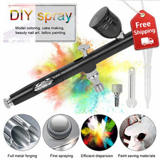 Mini Airbrush Compressor Kit Spray Gun Dual Action Air Brush Paint Model 0.3MM