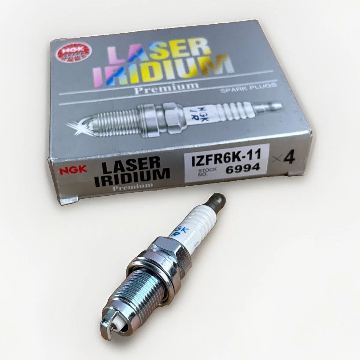 4x Genuine NGK 6994 Laser Iridium Spark Plugs IZFR6K11 for Honda Acura photo 3