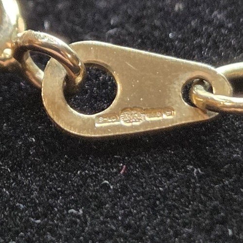 Yellow Gold Celtic Trinity Knot Necklace 9K 375 Stamped JB 5.2gm Vintage Jewelry - Picture 10 of 14