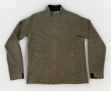 Ibex Men’s Large Full Zip Wool Sweater The Scout Size L, Sage Green Pockets Gorp