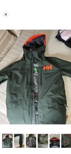 Helly Hansen Men s Dark Green Ski Coat with O...