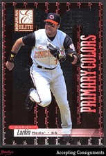 2001 Donruss Elite Primary Colors Red #PC30 Barry Larkin REDS HOF 666/975