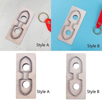 Leather Cutting Die Punch Template Key Chain Blade Tool Set DIY Leather Punch
