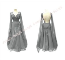 Handmade Dance Dress/Standard Ballroom Competition smooth Waltz Tango Costume