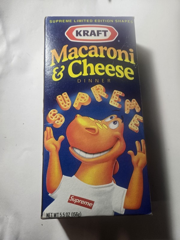 Supreme x Kraft Macaroni & Cheese (FOR DISPLAY ONLY! NOT FOR CONSUMPTION!)