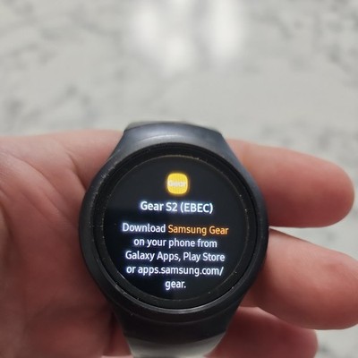 Samsung Gear S2 SM-R730V Verizon 4G Wireless Watch with Large Band - Dark Gray