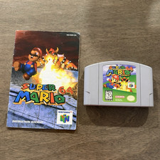 Nintendo Super Mario 64 Nintendo 64 N64 Cartridge w/ Manual and storage case