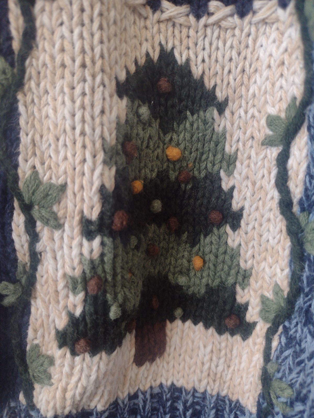 Nutcracker Ramie Cotton Blue Patchwork Cardinal H… - image 12