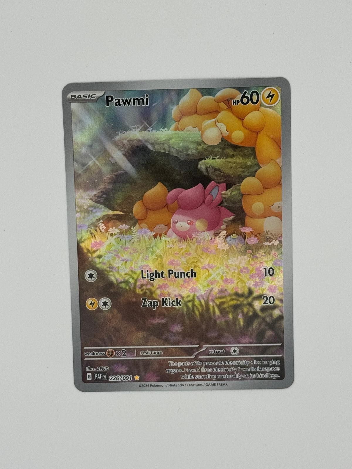 2024 Pokemon Paldean Fates Pawmi 226/091