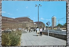 Alte Postkarte 1978 - Leipzig - Hauptbahnhof - Bahnhof - ungelaufen