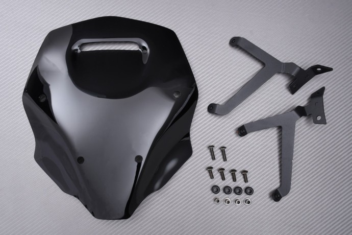 Bulle moto YAMAHA MT07 Y-AMT 2025 saute-vent touring polycarbonate noir