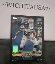 2013 Topps Football Max Unger Black Parallel #51/58 Seattle Seahawks 