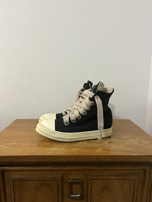 DRKSHDW Rick Owens high top jumbo lace ramones
