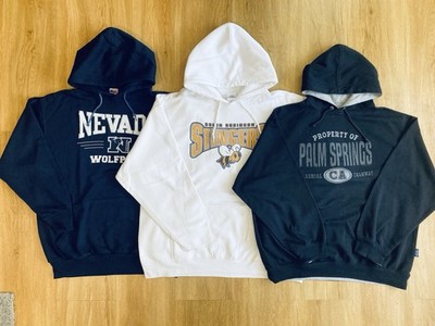 Vintage Hoodie Bundle XL Nevada Wolfpack Palm Springs College Style