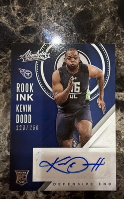 2016 Panini Absolute ROOK Ink Kevin Dodd Silver 128/250 RC Titans 