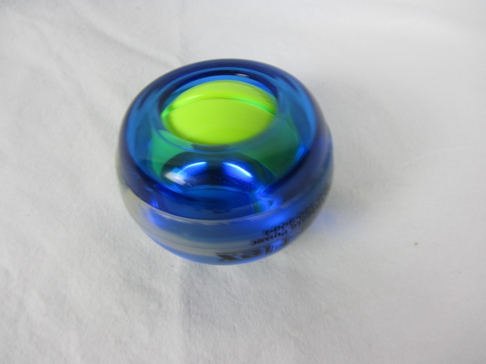 Dyna-Flex Powerball Blue Light Up Gyro Forearm Grip Trainer Tested Works