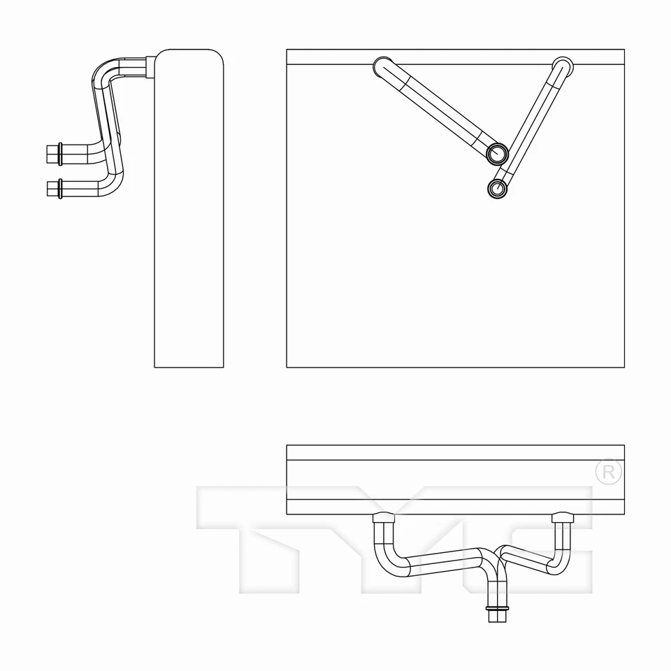 Nuevo evaporador de CA para 05-07 Ford 500/Freestyle/Mercury Montegro 5F9Z19860CA Foto 4 de 4