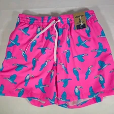 Chubbies Men's Classic 5.5''Swim Short Trunk The Toucan Do Its Pink Xlarge XL 