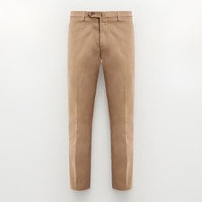 Loro Piana Slim Fit Chinohose Beige Baumwolle...