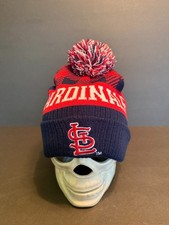 MLB Unisex-Adult STL Cardinals Baseball Logo Cuffed Pom Winter Beanie Hat SGA