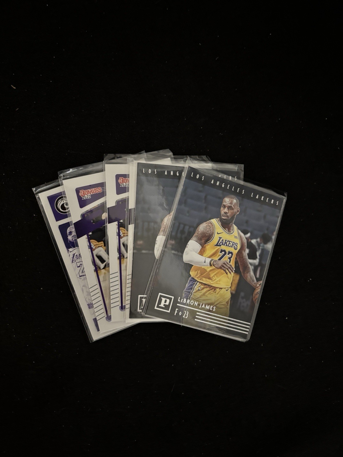 LeBron James 7 Card Lot 2020-21 Donruss + Panini F-23 + Chronicles NBA
