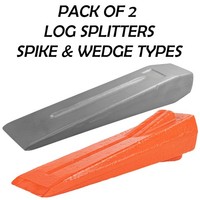 Log Splitters – Heavy Duty Spike 5lbs & Forged Steel Wedges 1.5kg/2kg/2.5kg