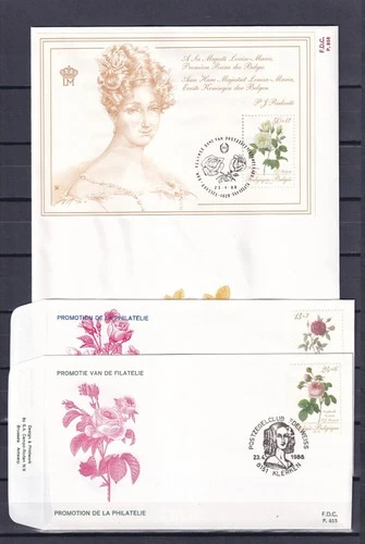 [LG79374] Belgium N°2280/2281+BL63FDC Flowers First Day Cover COB € 16,50 SUPERB